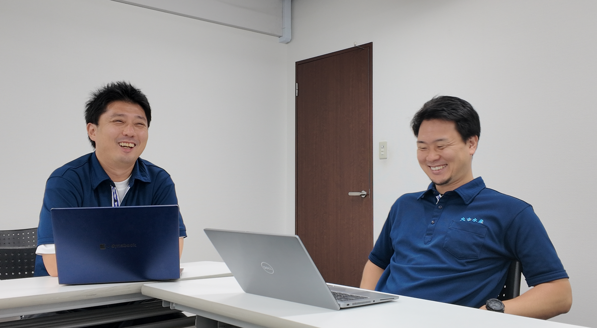 プロジェクトを振り返る有限会社丸幸水産の担当者